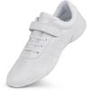 imageCheer Shoes for Youth Girls White Cheerleading Athletic Dance Shoes Tennis Sneakers for Competition Sport TrainingWhite2401