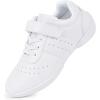imageCheer Shoes for Youth Girls White Cheerleading Athletic Dance Shoes Tennis Sneakers for Competition Sport TrainingWhitegirl