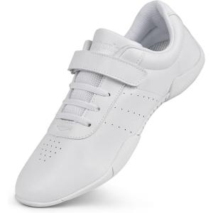 Cheer Shoes for Youth Girls White Cheerleading Athletic Dance Shoes Tennis Sneakers for Competition Sport Training(White2401)