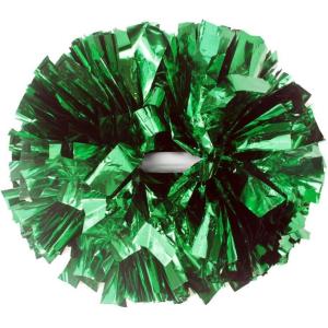 Hooshing 2/6/12PCS Cheerleading Pom Poms with Baton Handle for Team Spirit Sports Dance Cheering Kids Adults(Green)