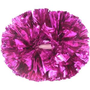 Hooshing 2/6/12PCS Cheerleading Pom Poms with Baton Handle for Team Spirit Sports Dance Cheering Kids Adults(Hot Pink)
