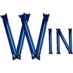 Hooshing 40PCS Thunder Sticks Bam Bam Inflatable Noisemakers Cheerleading Plastic Clap Hands Outfit for Cheering Basketball Football Party Sport Team Spirit(Royal Blue)