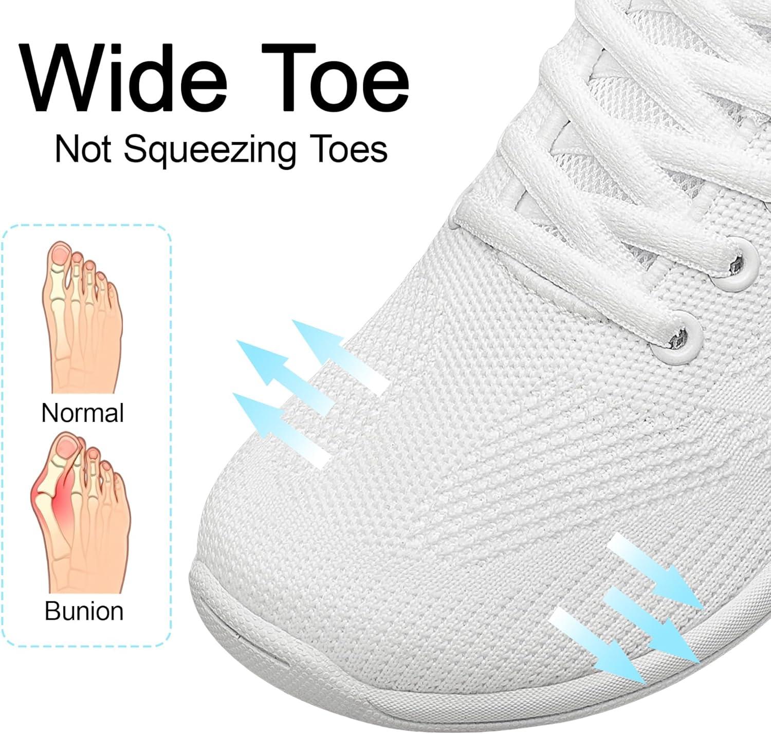 imageBAXINIER Girls Wide Cheer Shoes Toddler White Cheerleading Shoes Lightweight Youth Competition Training Dance Tennis SneakersWhite 220